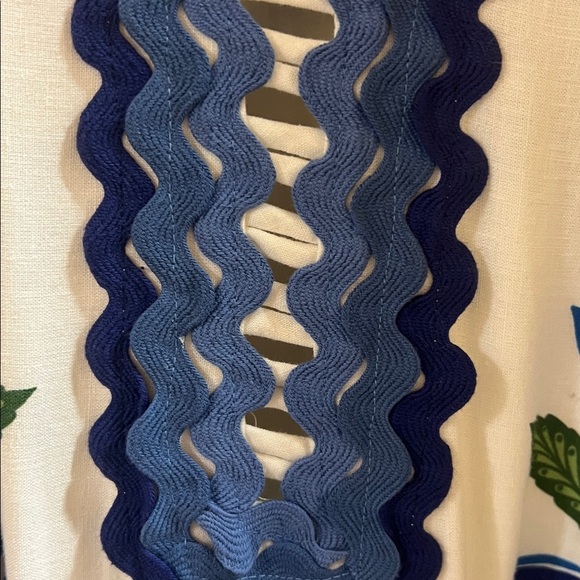 FARM RIO Off-White Tropicance Tunic Lenzing™ Ecovero™ Euroflax™ Midi Dress M NWT - Picture 9 of 16